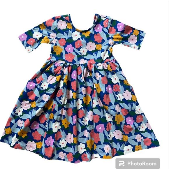 Robe D'été Hanna Andersson - Taille 110 (4-6 Ans) - 100% Coton - Multicolore